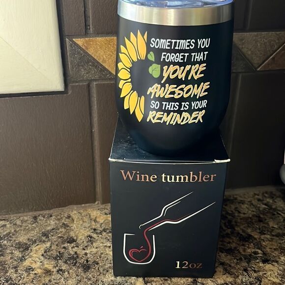 New in Box 12 oz Wine Tumbler - Picture 1 of 7